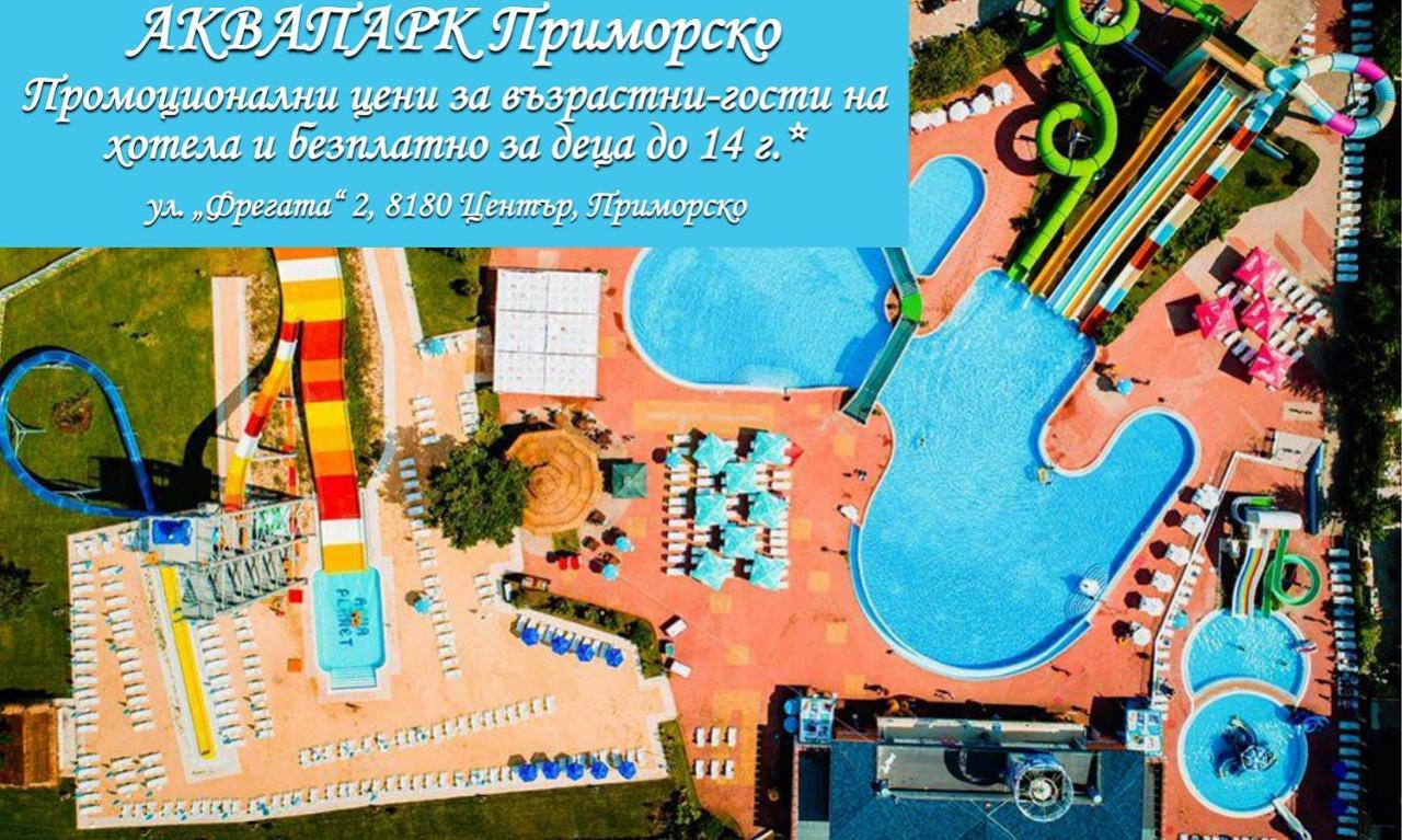 Perla Plaza Hotel Primorsko Bagian luar foto